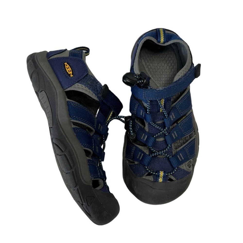 Keen Newport H2 Hiking Shoes Sandals 1009962 Blue Depths Gargoyle Big Kids Sz 3